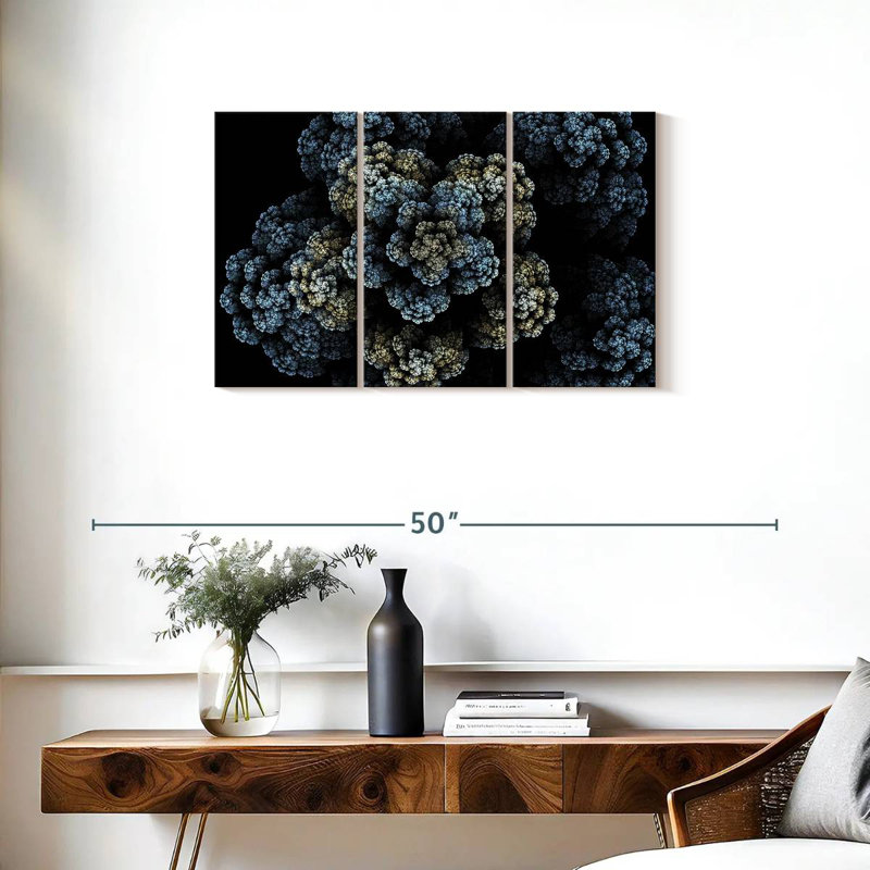 Brampt Fractal Bloom, 20" H x 33" W