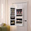 Armoire à bijoux murale 15,75 po avec miroir pleine longueur-108810146