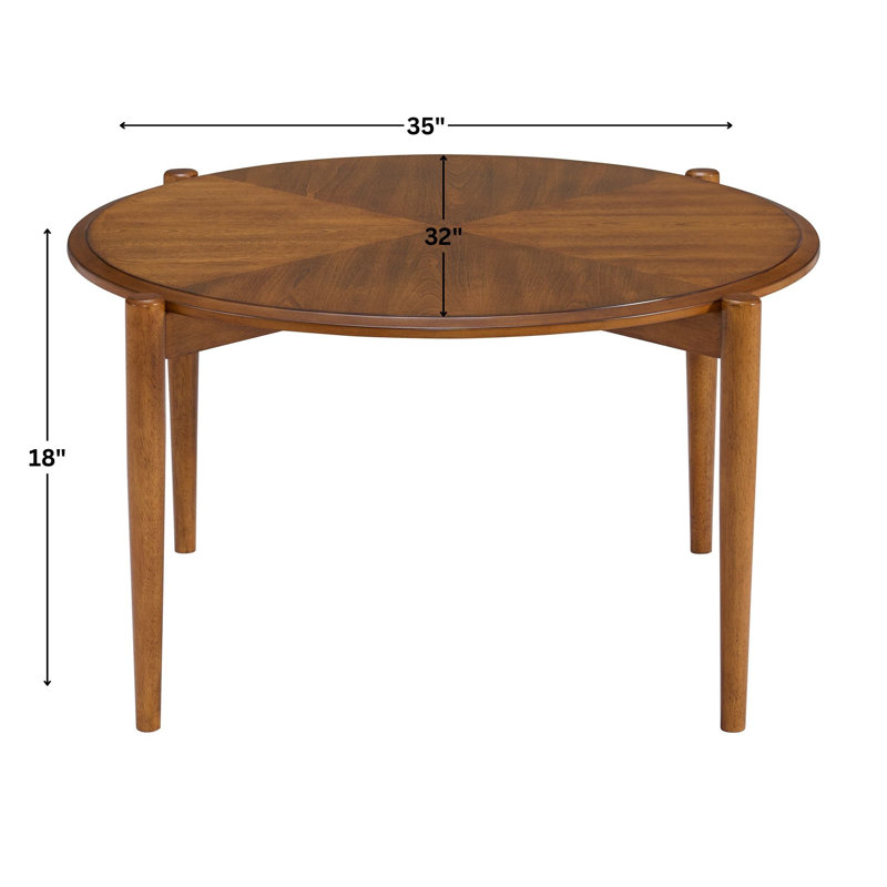 Three-piece Mid-century Modern Round Occasional Table Set