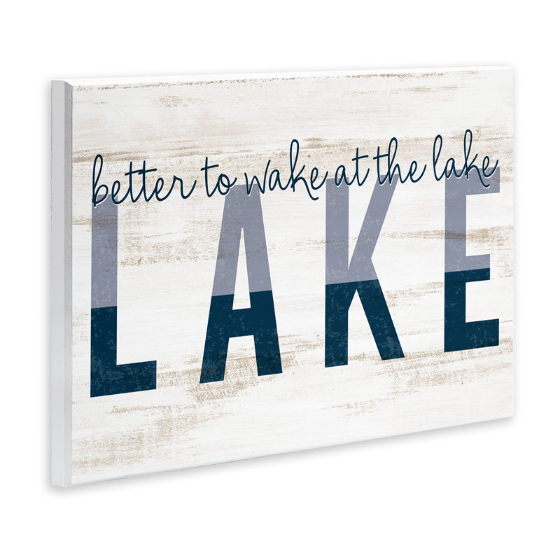 Art mural Wake at Lake Rustic par Kim Allen, H 10 po x l 15 po