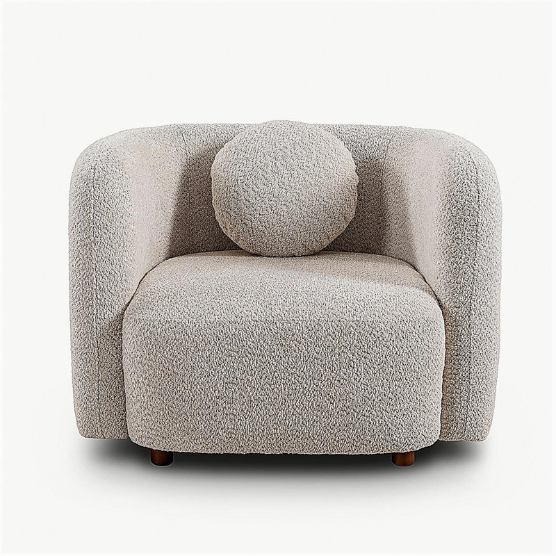 C3-2507, fauteuil d'appoint carré, fauteuil rembourré en nuage Boucle, fauteuil de style japonais, canapé 1 place
