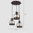 3 - Light Vintage Chandelier Ceiling Hanging Light Fixture With Adjustable Height