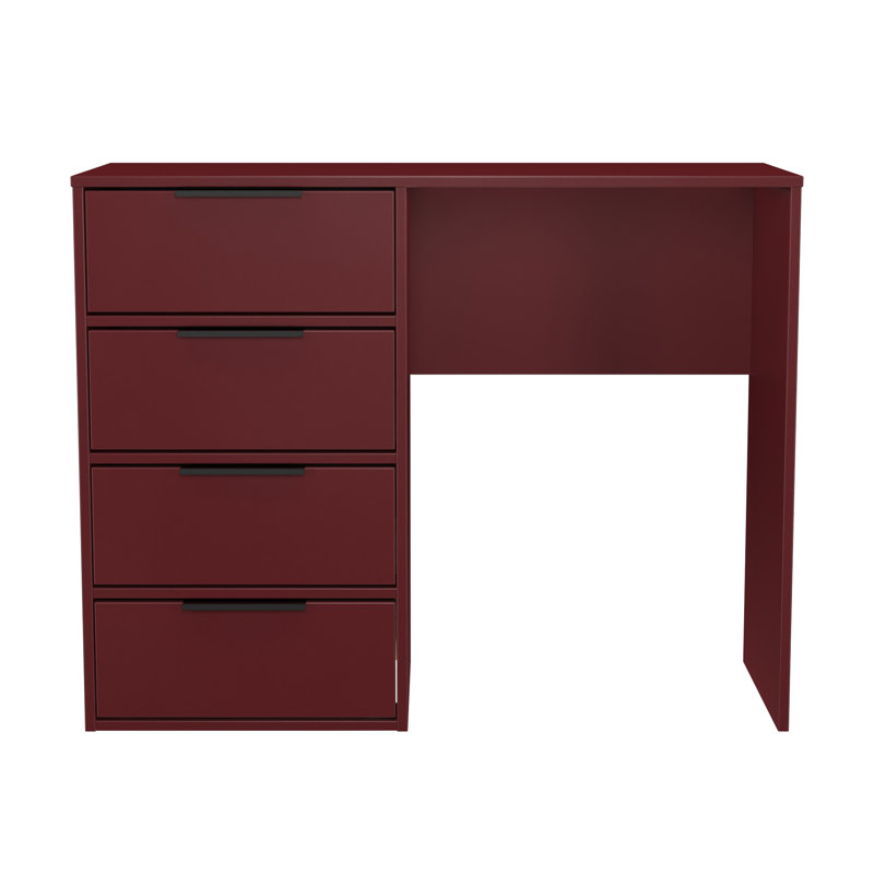 Taeyah 4 Drawer Vanity, Red