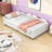 Upholstered Daybed with Sherpa Fabric-349787540-350131810