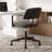 Faux Leather Task Chair with Padded Arms-1884854795