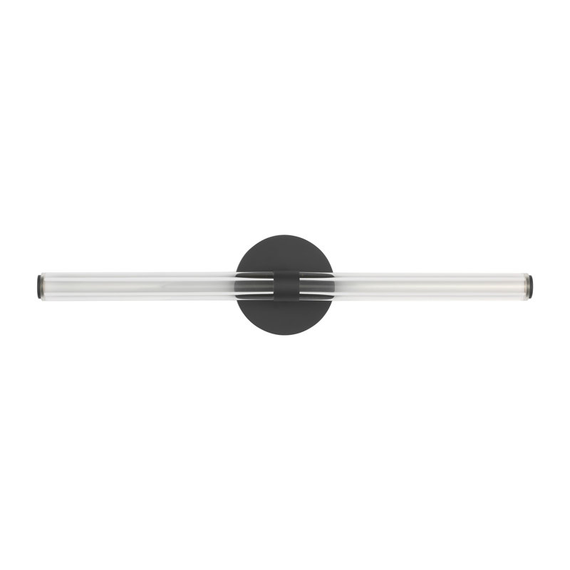 Reiya Round 1 - Light LED Vanity Light, Nightshade Black, 5" H x 24" W x 2.8" D
