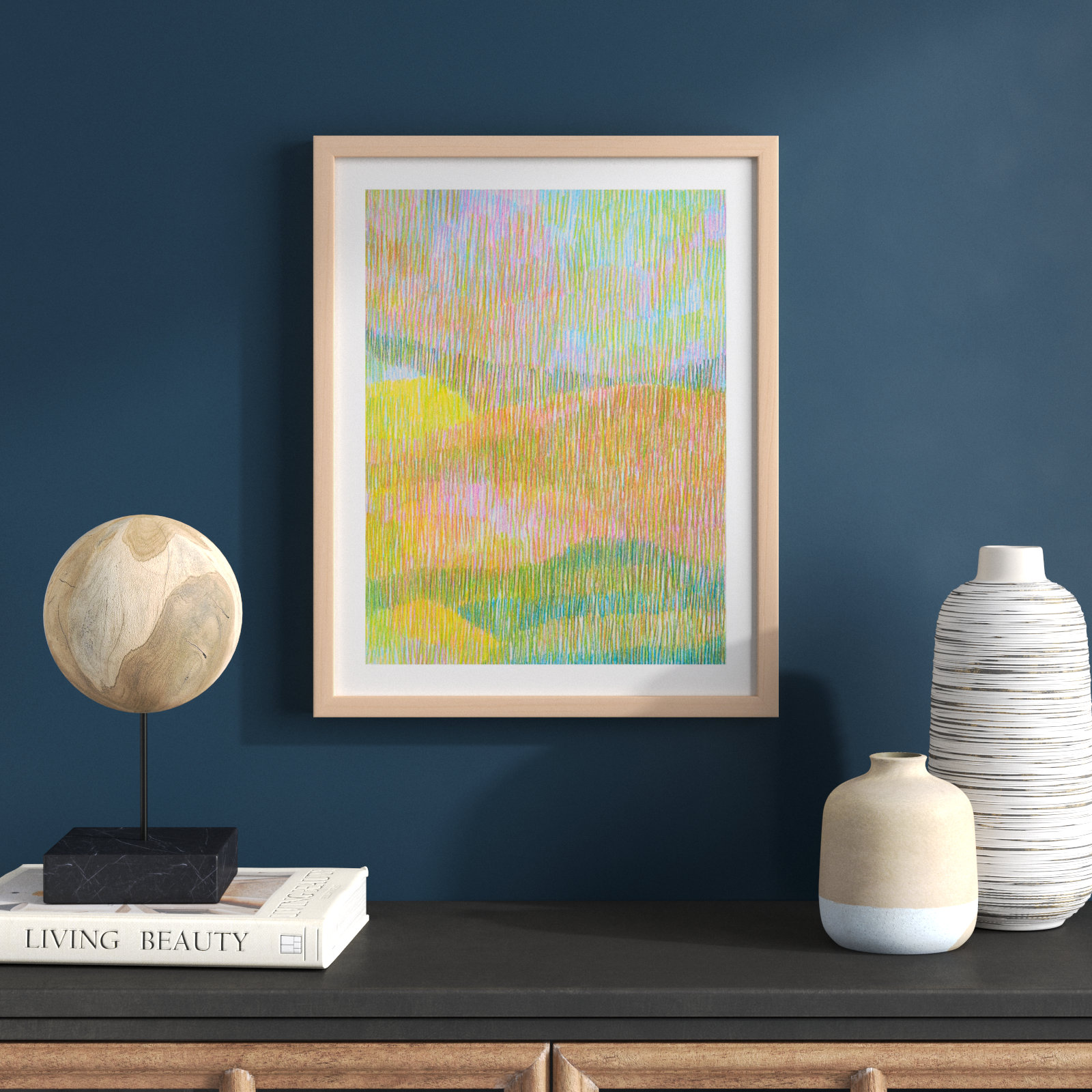 Summerhill Painting by Jacques Pilon, 20" H x 16" W x 1.25" D, Brown