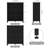 Aust Farmhouse Bookshelf, Wood 3 Shelf Bookcase, Small Floor Free Standing Book Shelves For Living Room, Home Office-124580315
