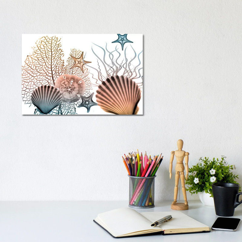Sea Collective II by Albert Koetsier - Print on Canvas, 20.32cm H x 30.48cm W x 1.91cm D, Wrapped Canvas