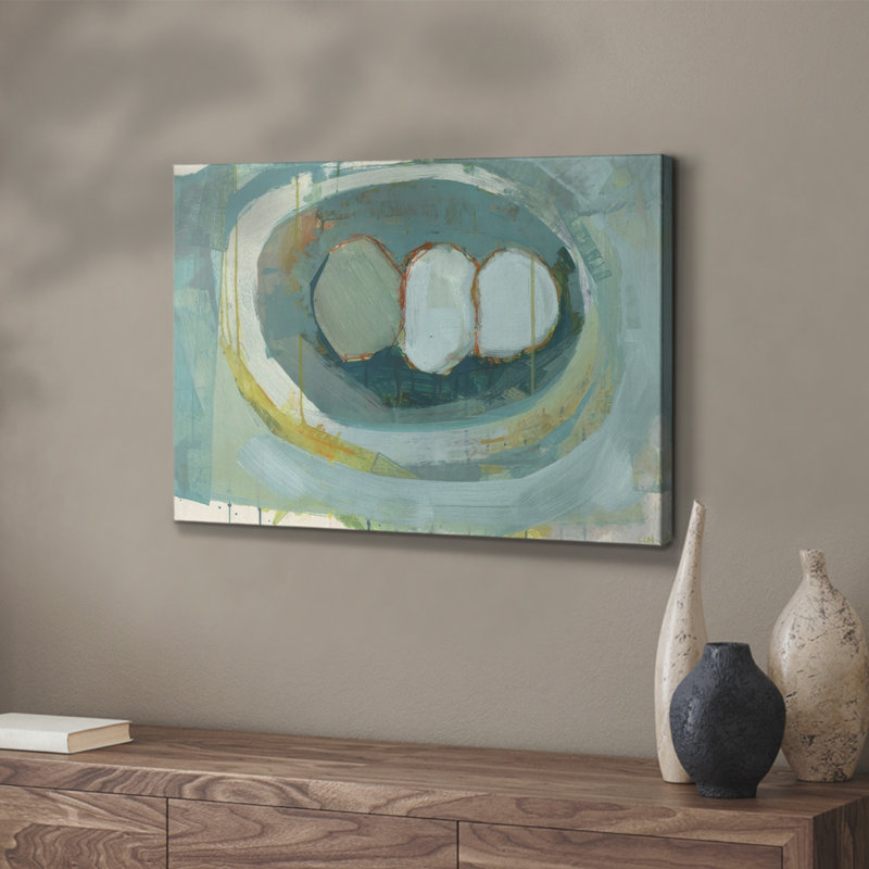 Blue Nest I -Gallery Wrapped Cavas, 18" H x 27" W