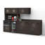 Buffet Buffet Buffet de cuisine pour la pause déjeuner 5 pièces Espresso - Assemblé en usine (achat de meubles seulement)