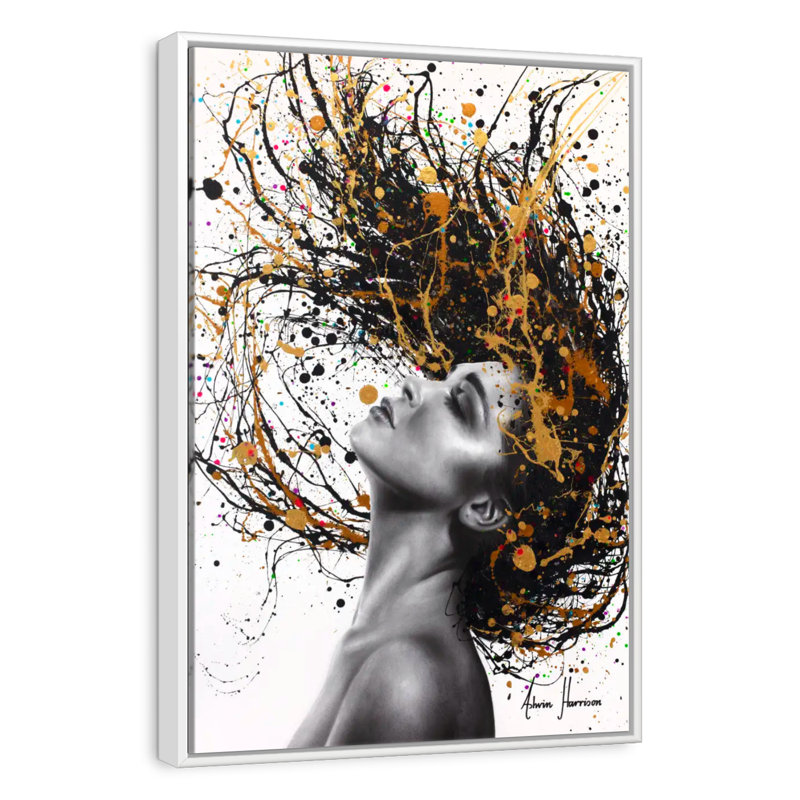 Plus profond que l'âme, Cadre flottant blanc, 31" x 46"