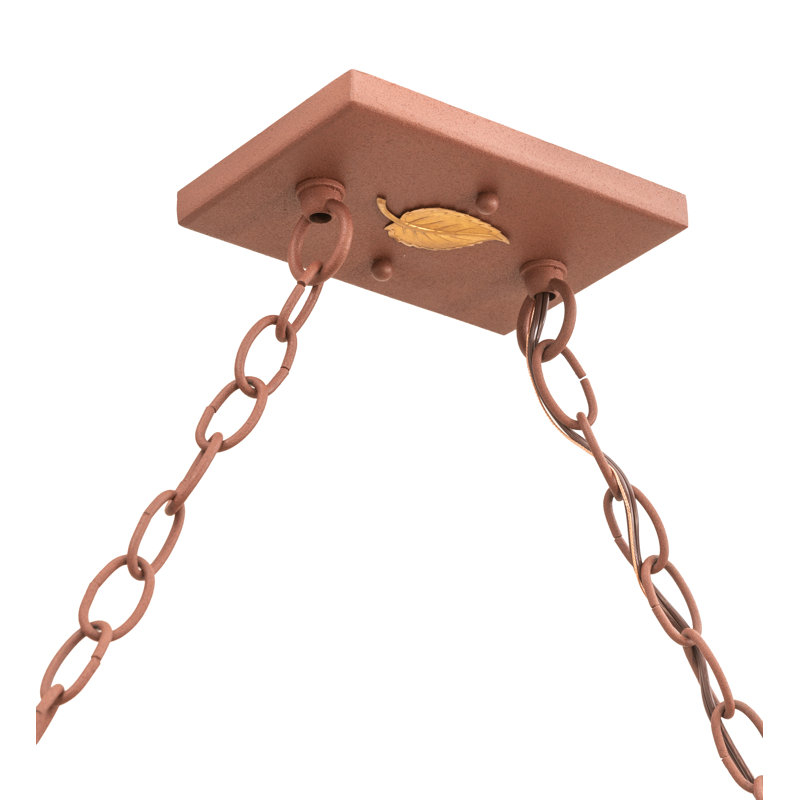Rustic Lodge 9 - Light Pendant, Rust