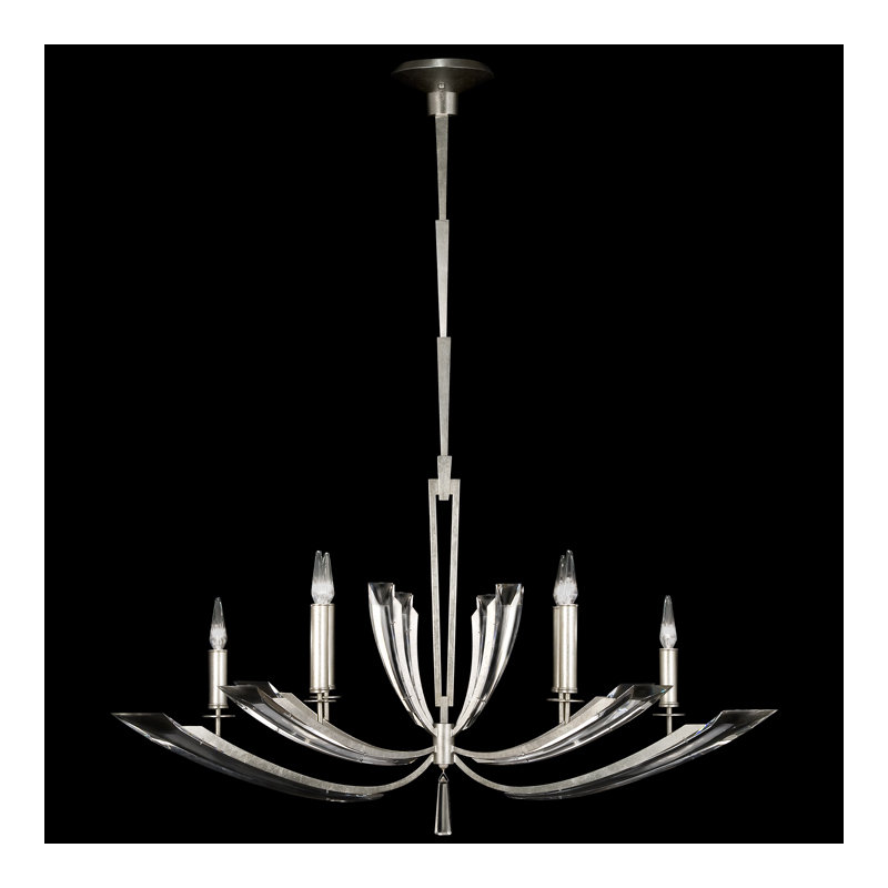 Lustre oblong 46 po Vol de Cristal