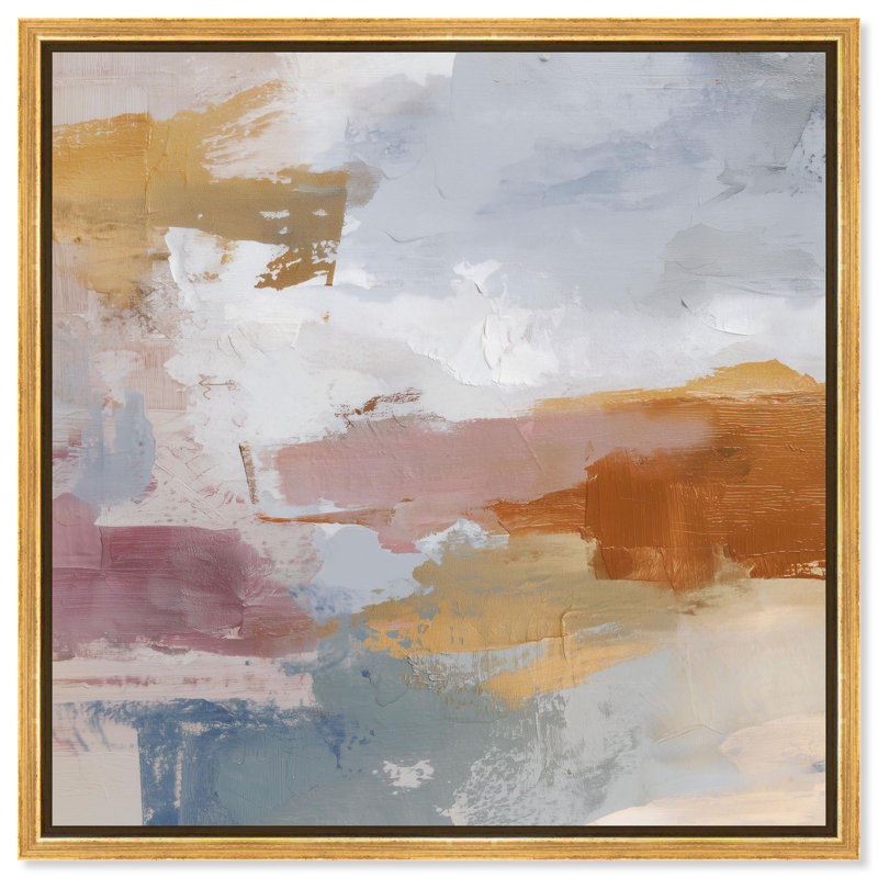 «Harbor Hues IV», impression sur toile coucher de soleil par Art Remedy, cadre doré, 40 x 40, H 41 po x l 41 po, Cadre doré