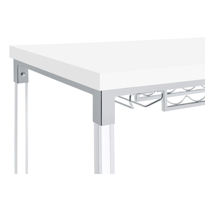 Collyn Acrylic Leg Bar Table