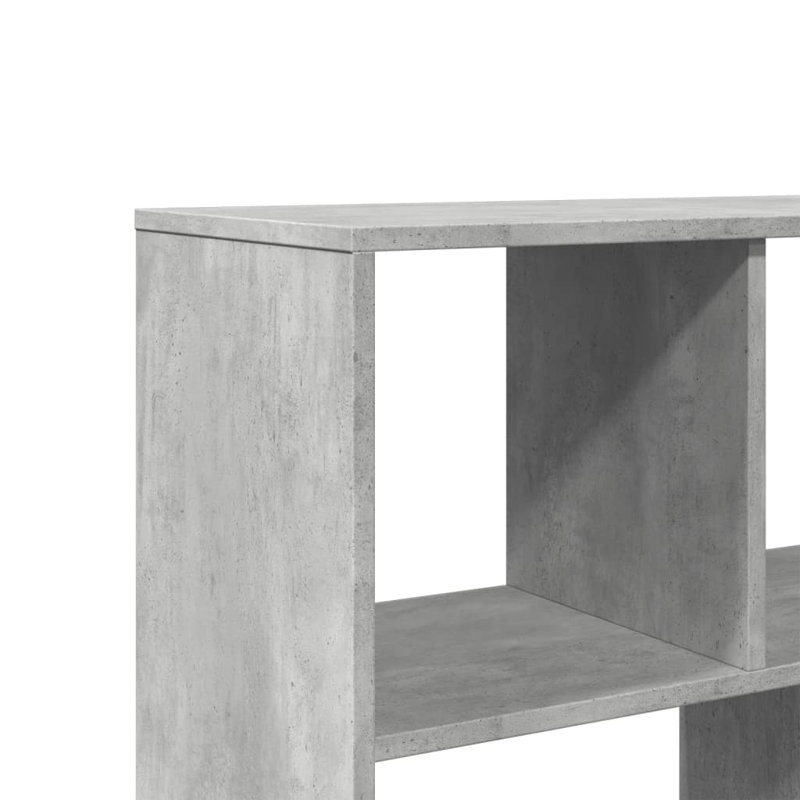 Andrika 100 cm W Bookcase, 156.5cm H x 100cm W x 33cm D, Concrete grey