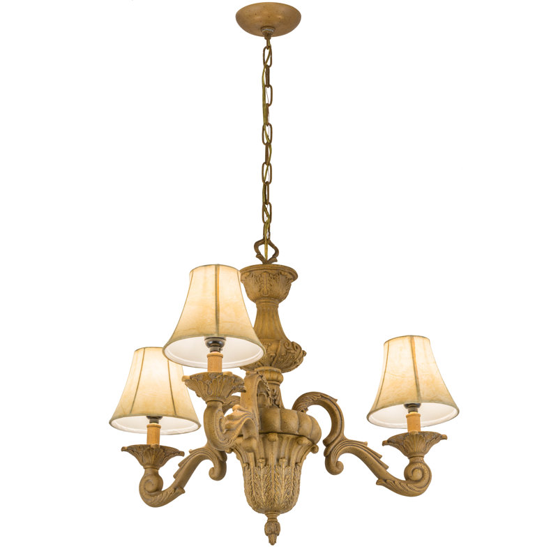 23"W Charlotte Textrene 3 LT Chandelier