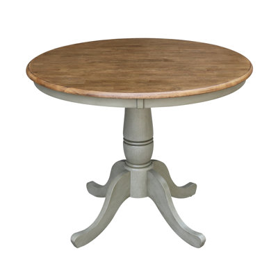 Solid Wood Pedestal Dining Table