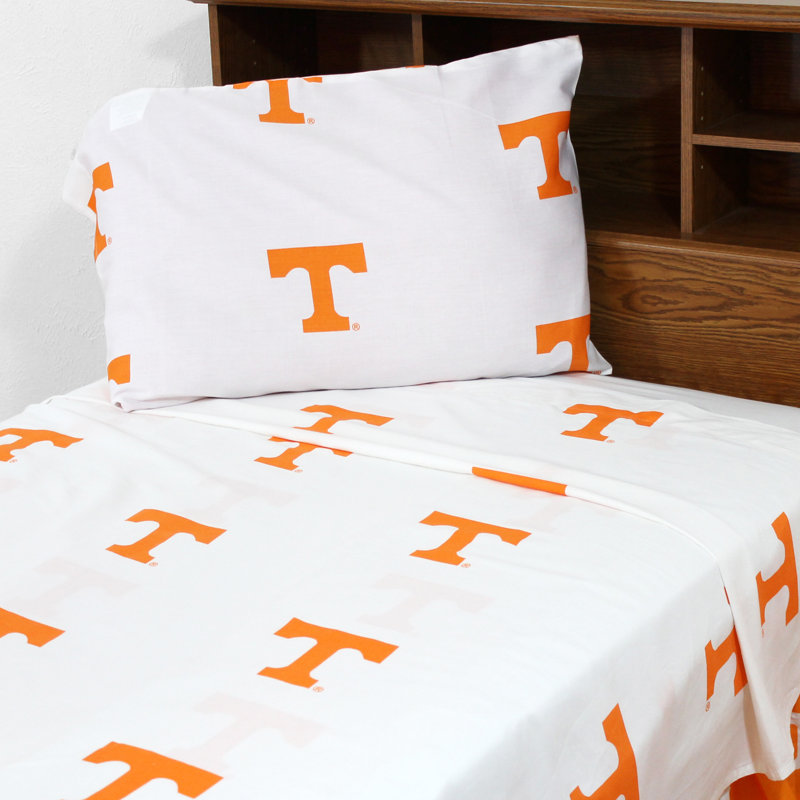 NCAA Sheet Set, Queen Sheet Set + Fitted Sheet + Pillowcase, Wisconsin