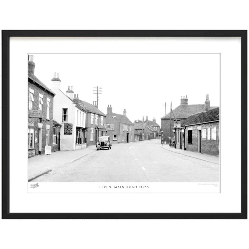 Leven, Main Road C1955 by Francis Frith - Single Picture Frame Print, 40cm H x 50cm W x 2.3cm D