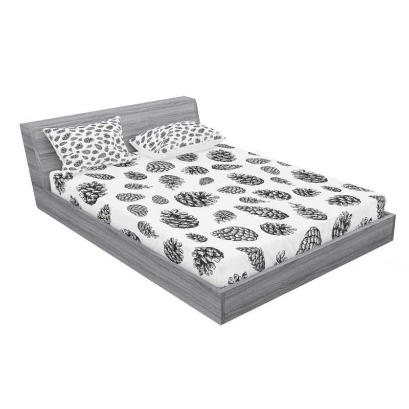 Microfiber Sheet Set, Queen Sheet Set with Fitted Sheet