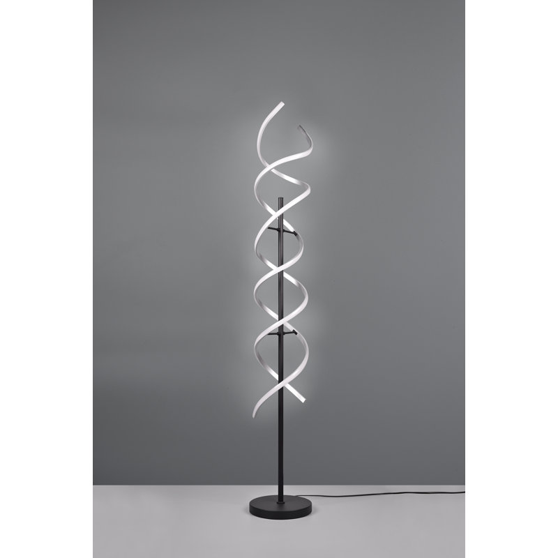 Ajay-Lee 150Cm Novetly Floor Lamp, Black/Brushed Aluminum