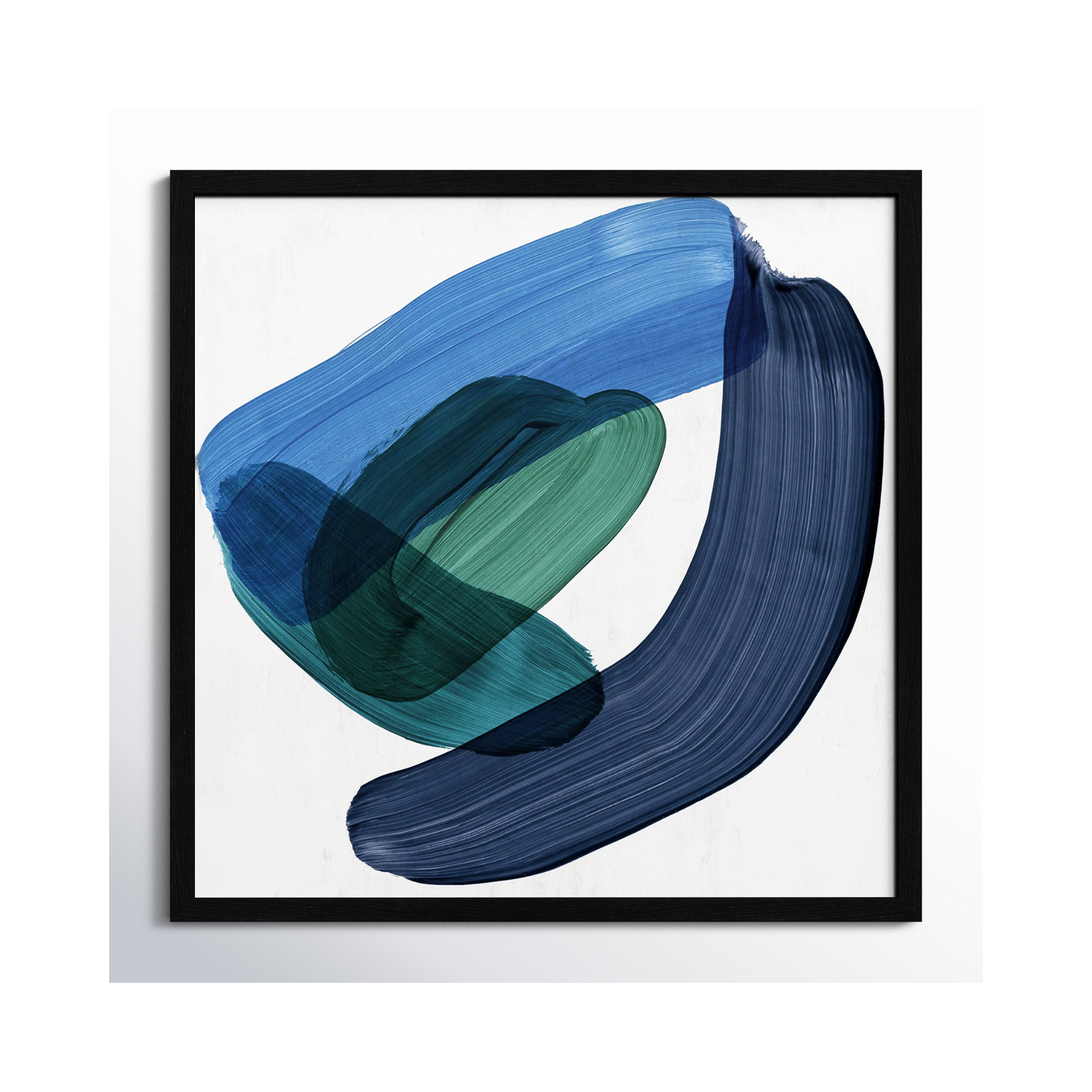 Smooth Bend II, 23.5" H x 23.5" W x 0.75" D, Black