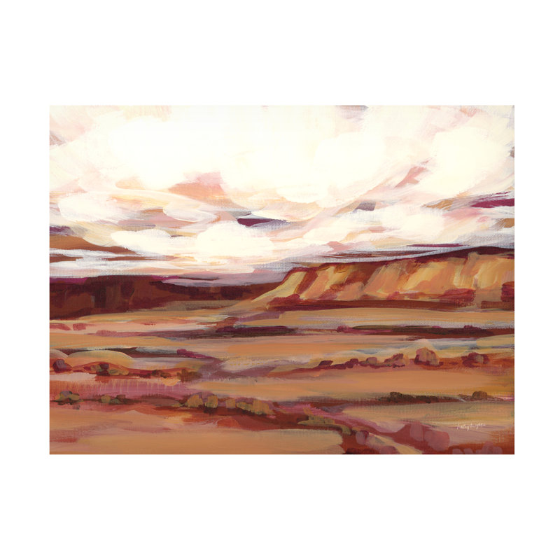 Art mural sur toile «bol Haley Knighten Mauve Mesa I», H 35 po x l 47 po