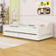 2 Drawers Upholstered Twin XL Daybed with LED Lighting-1459152807