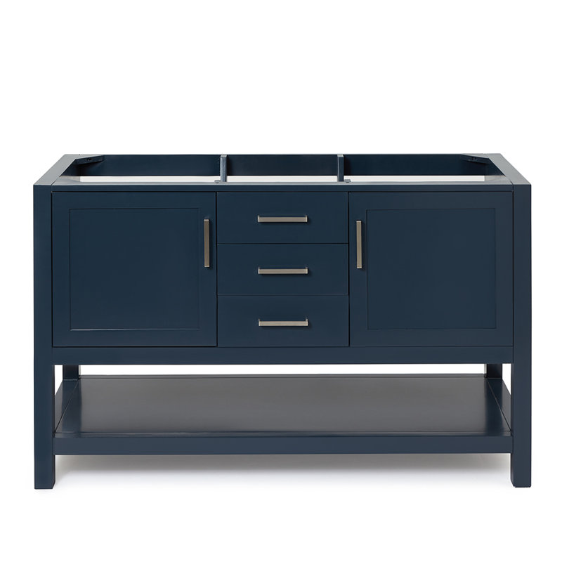 Base de meuble-lavabo simple 54 po Abdullah, Bleu