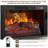 Modern Fireplace Tv Stand For Tvs Up To 80'', Fluted Entertainment Center With Electric Fireplace, Media Console Cabinet For Living Room-405256780