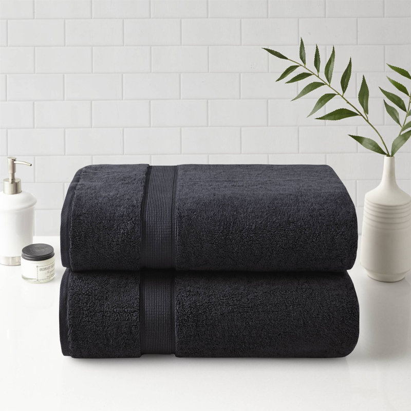 Serviette de bain, Noir