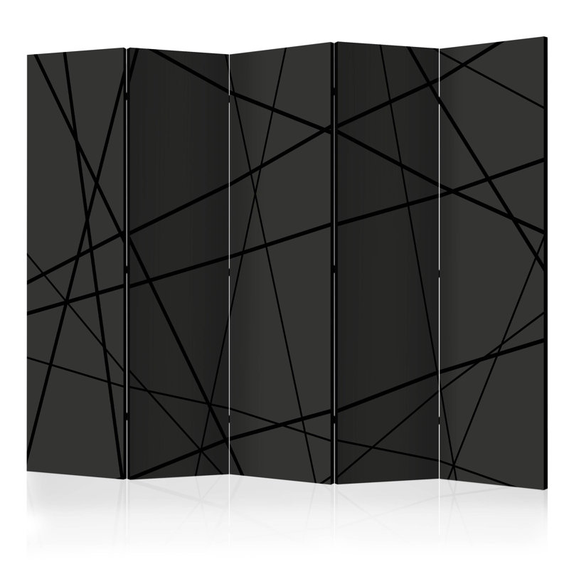Mellville 172cm H Solid Wood Folding Room Divider, 5