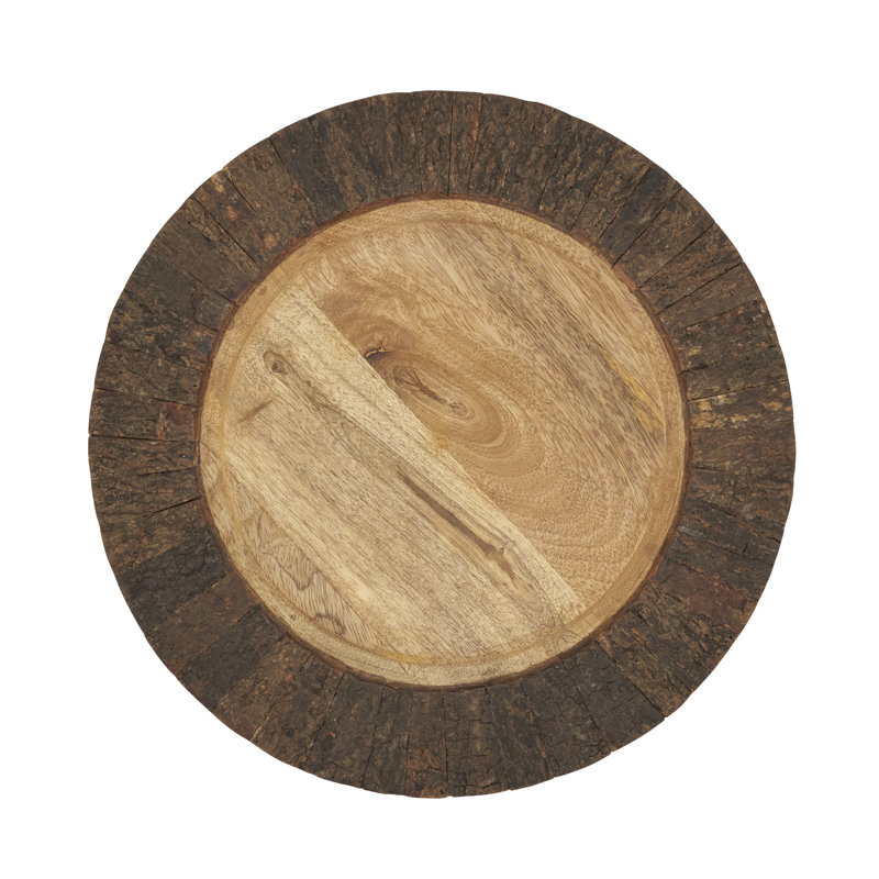 Ensemble de 4 assiettes de cuisine Rustic Bark