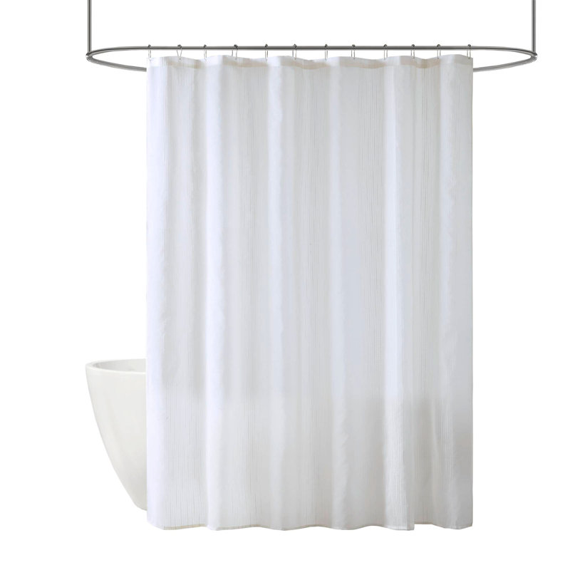 Rideau de douche 1 pièce 72X84 ", Blanc