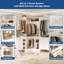 86.8" W Closet System with 6 Drawers and 4 Hanging Rods-35442184