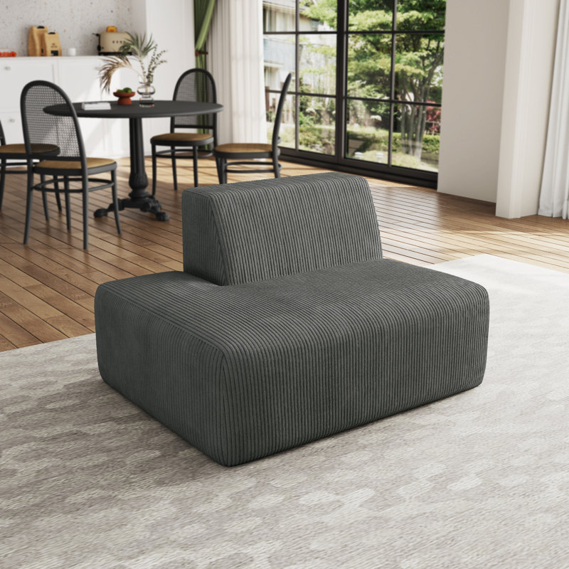 Berlare 128.8Cm Wide Side Chair, Grey