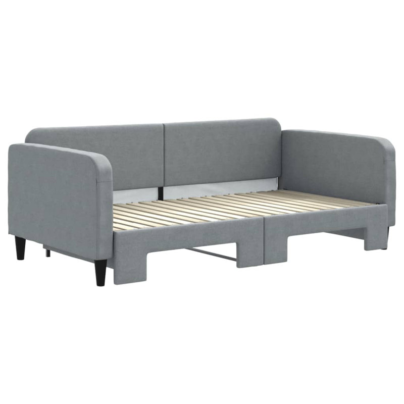 Anglina Upholstered Daybed, Dark Gray