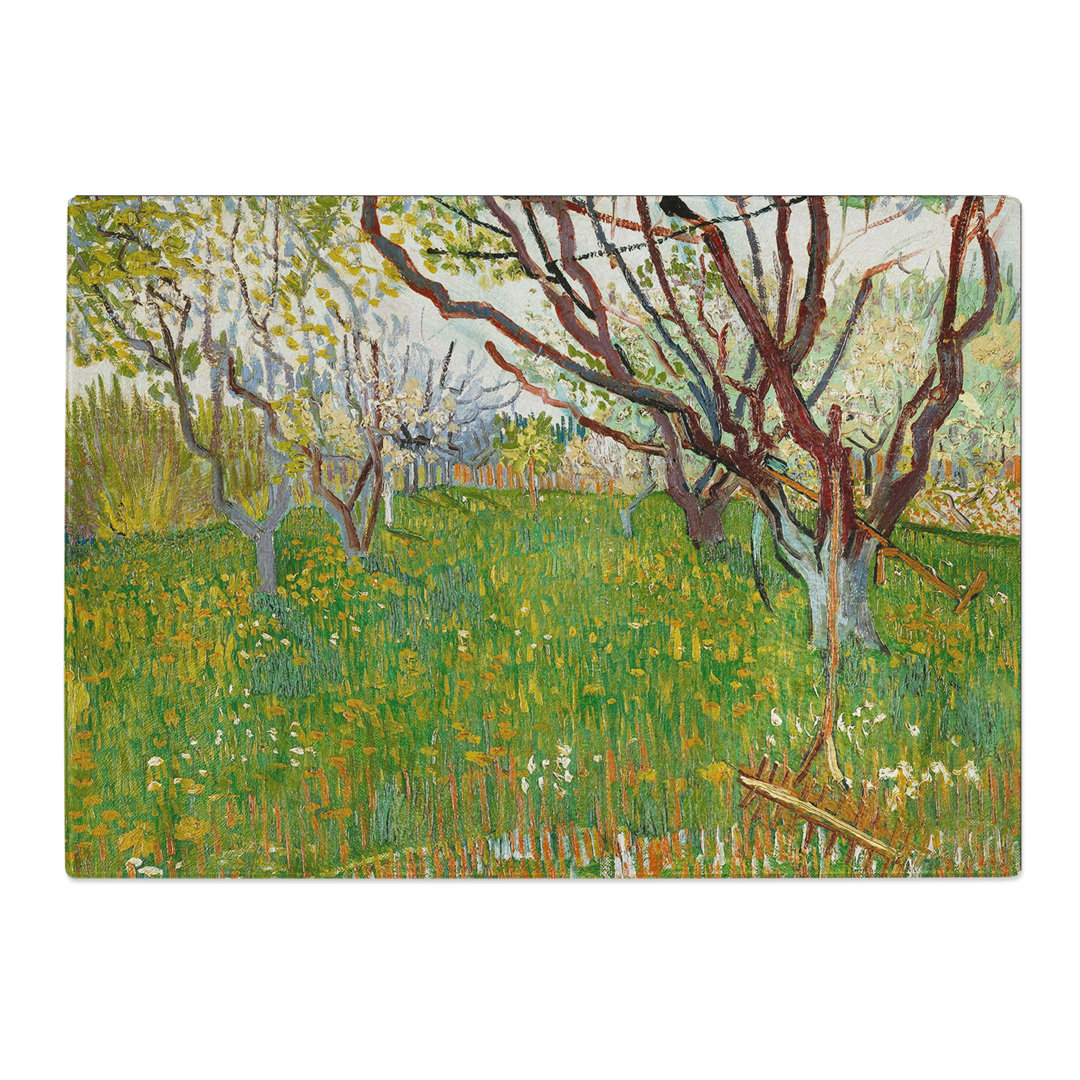 Flowering Orchard by Vincent Van Gogh Chopping Board