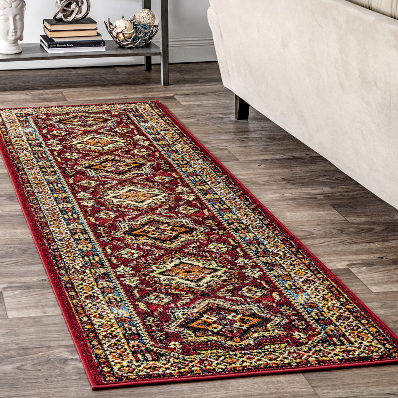 Brook Lane Southwestern Indoor / Outdoor Rug, Runner 2'6" x 6'