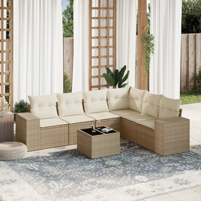 Ensemble de canapé de patio Vidaxl