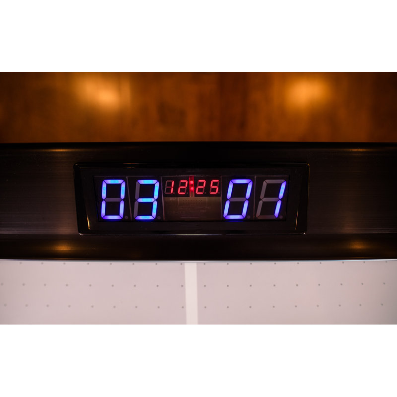 Atomic AH800 8' Black Air Hockey Table with LED Scoring