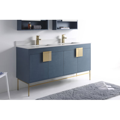 Ensemble de meuble-lavabo double 60 po Tortola
