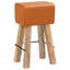 Bar Stool Real Leather Bar Stools Breakfast Kitchen-420666031