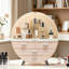 Modern Round Dustproof Cosmetic Storage Organizer