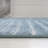 Anagrace High-Low Minimalist Curve Geometric Dark Blue/Cream Indoor/Outdoor Rug-79988267