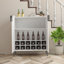 Armoire de bar à vin 2 portes avec support à vin et tablette de rangement réglable, buffet moderne avec charnière à fermeture douce, armoire de salle à manger, armoire à liqueur, cuisine, chariot de café pour le salon, blanc