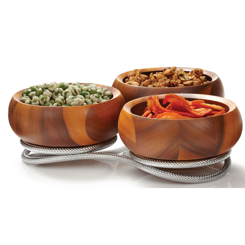 Nambe Braid Condiment Server