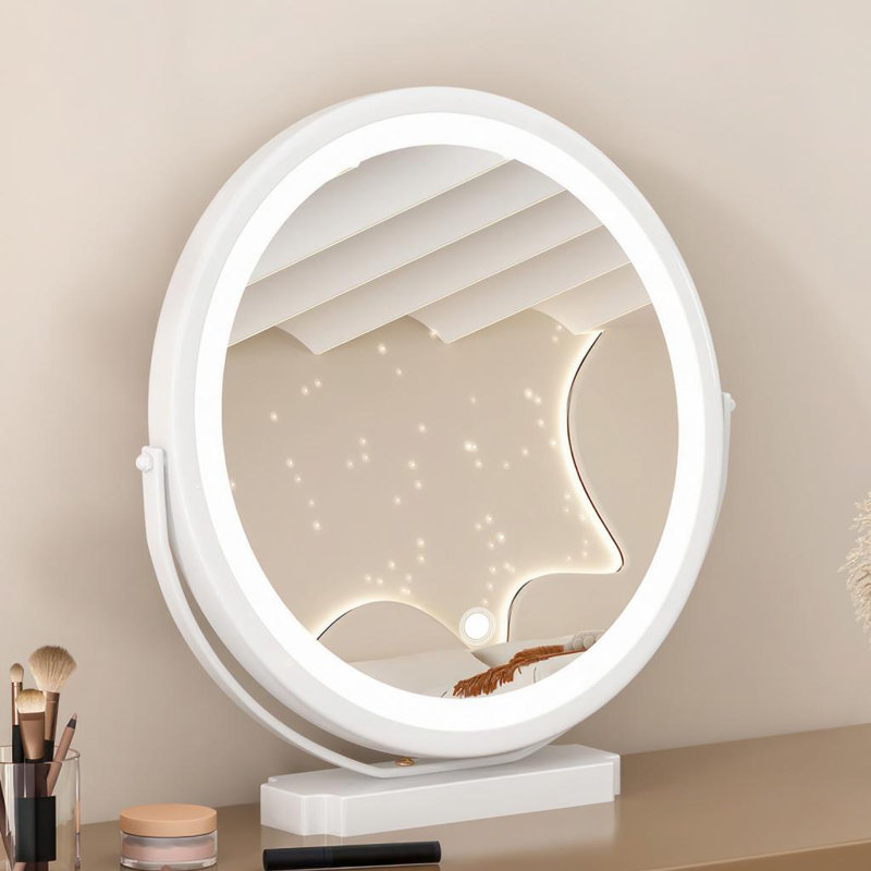 Miroir de maquillage avec lumière réglable